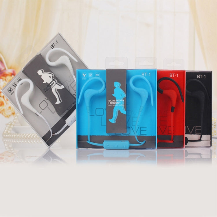 BT-1 Wireless Bluetooth In-ear Headphone Sports Headset with Microphones, for Smartphone, Built-in Bluetooth Wireless Transmission, Transmission Distance: within 10m(Black) by bashfashion