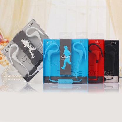 BT-1 Wireless Bluetooth In-ear Headphone Sports Headset with Microphones, for Smartphone, Built-in Bluetooth Wireless Transmission, Transmission Distance: within 10m(Black) by bashfashion