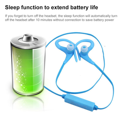 BT-1 Wireless Bluetooth In-ear Headphone Sports Headset with Microphones, for Smartphone, Built-in Bluetooth Wireless Transmission, Transmission Distance: within 10m(Blue) by bashfashion