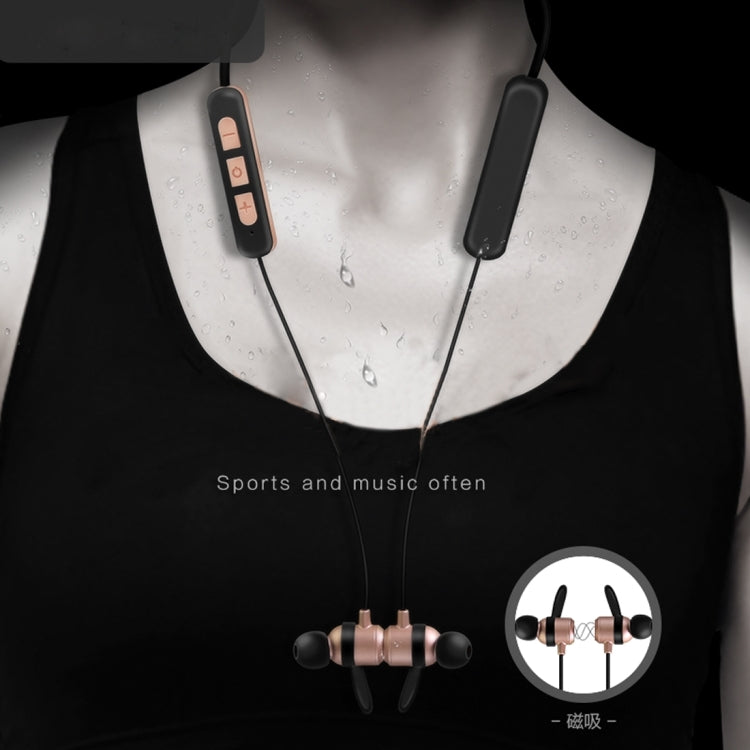 BT-KDK58 In-Ear Wire Control Sport Magnetic Suction Wireless Bluetooth Earphones with Mic, Support Handfree Call, For iPad, iPhone, Galaxy, Huawei, Xiaomi, LG, HTC and Other Smart Phones(White) by bashfashion