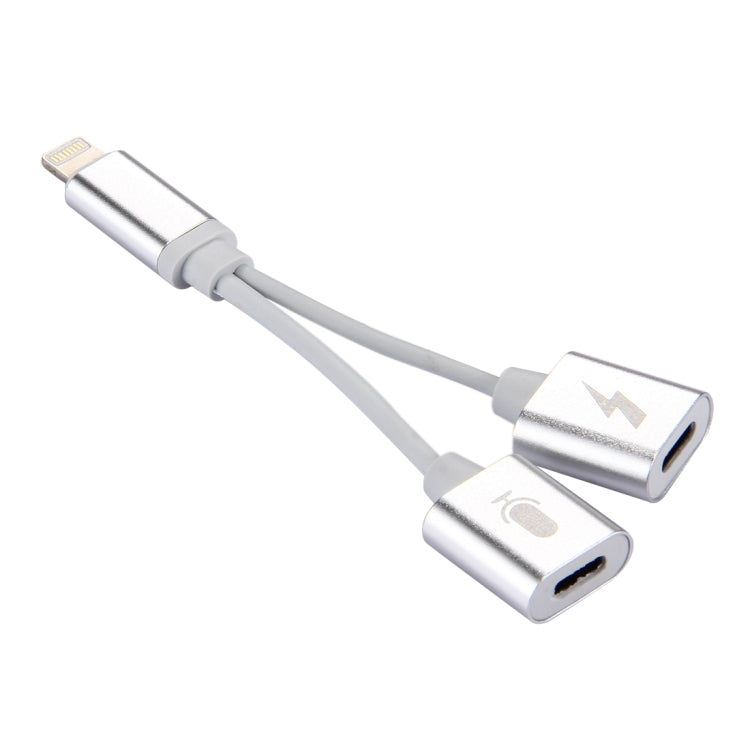 8 Pin Male to Female Charger + 8 Pin Female Audio Adapter, Support iOS 10.3.1 or Above Phones & Call Function by bashfashion