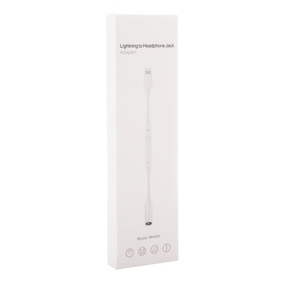 MH020 8 Pin to 3.5mm Headphone Jack Adapter Support Self-timer / Song / Line Control (White) by bashfashion