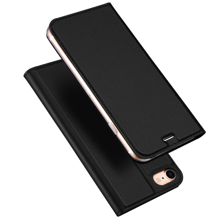 DUX DUCIS Skin Pro Series Leather Case for iPhone SE 2022 / SE 2020 / 8 / 7(Black) by DUX DUCIS