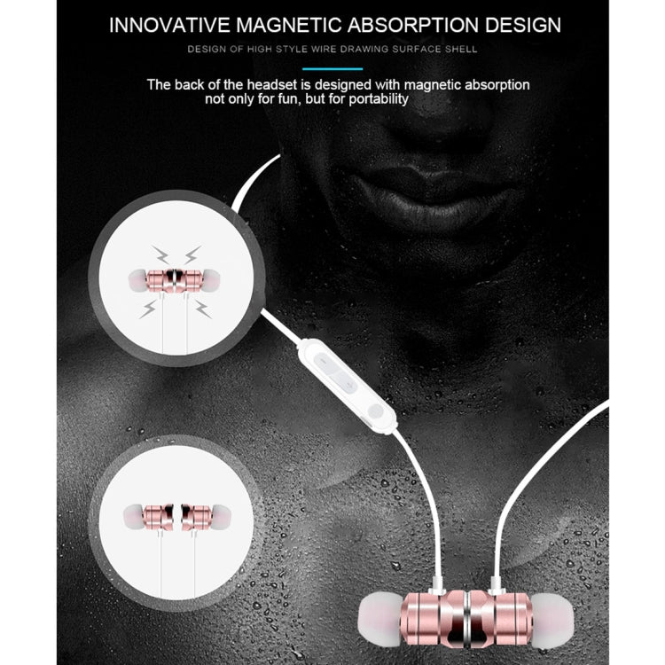 X3 Magnetic Absorption Sports Bluetooth 5.0 In-Ear Headset with HD Mic, Support Hands-free Calls, Distance: 10m(White) by bashfashion