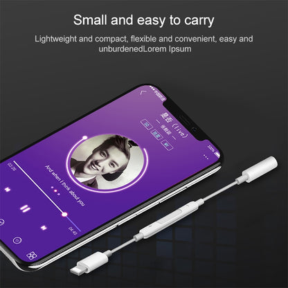 8 Pin Male to 3.5mm Female Headphone Jack Wire Control Bluetooth Audio Adapter, Support Music, Calls, Volume Control by bashfashion