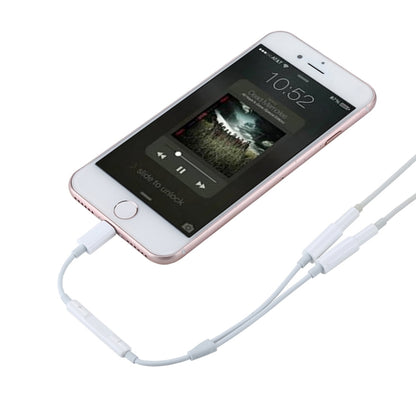 MH026 8 Pin Male to Dual 3.5mm Female Headphone Jack Wire Control Audio Adapter by bashfashion