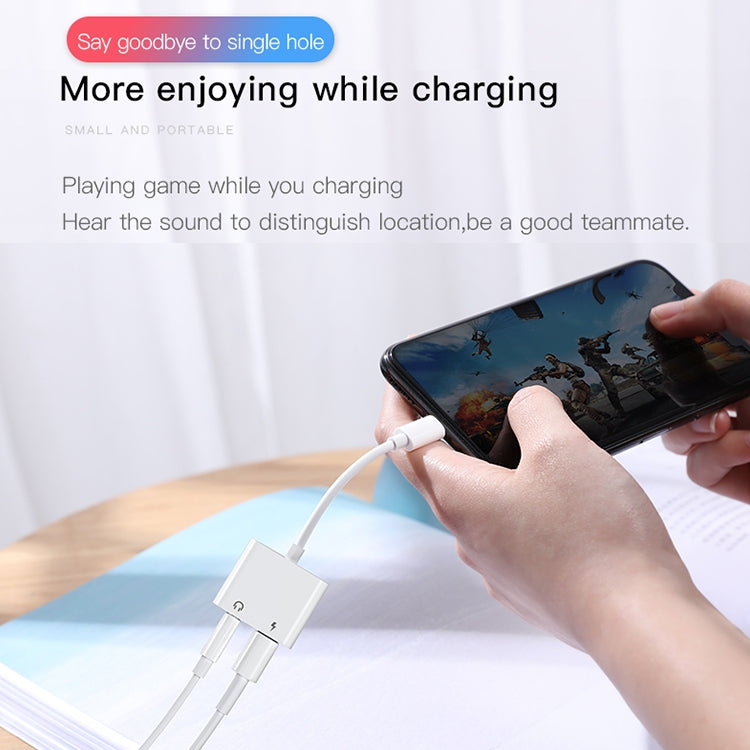 JOYROOM S-Y104 Ben Series Apple 3.5+Lightning Adapter, Length: 1.2m(White) by JOYROOM