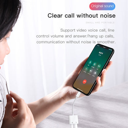 JOYROOM S-Y104 Ben Series Apple 3.5+Lightning Adapter, Length: 1.2m(White) by JOYROOM