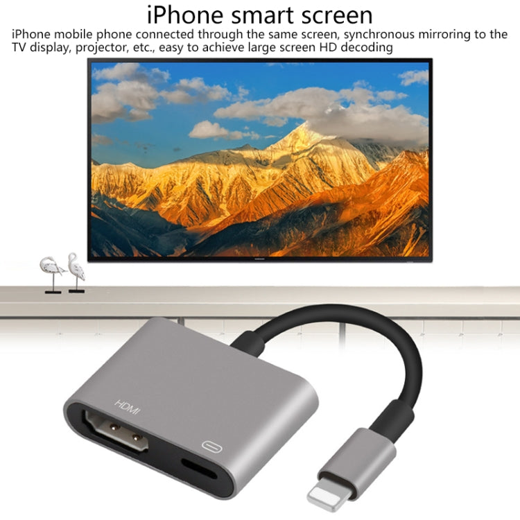 7565S 8 Pin to HDMI HDTV Projector Video Adapter Cable for iPad(Grey) by Onten