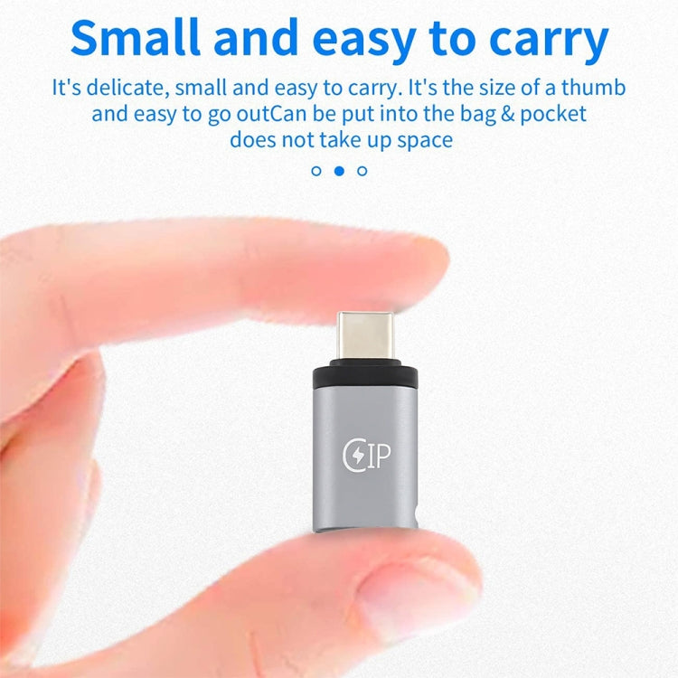 USB-C / Type-C Male to 8 Pin Female Charging Adapter, Support Data Transmission by bashfashion