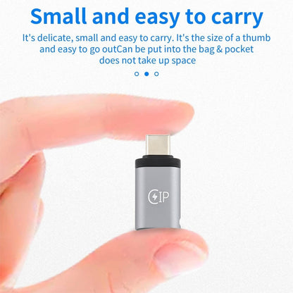 USB-C / Type-C Male to 8 Pin Female Charging Adapter, Support Data Transmission by bashfashion