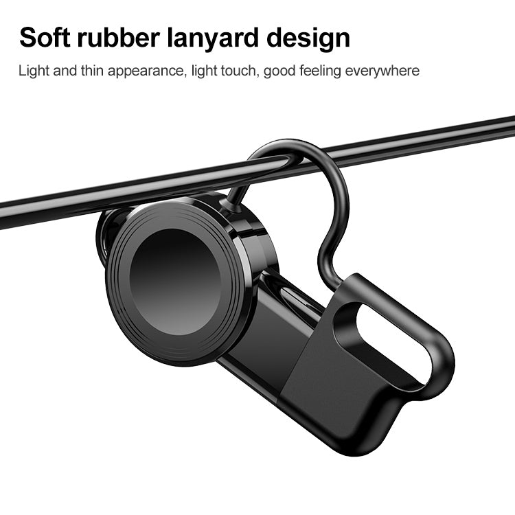 adj-983 Portable Magnetic Wireless Charger for Apple Watch (Black) by bashfashion