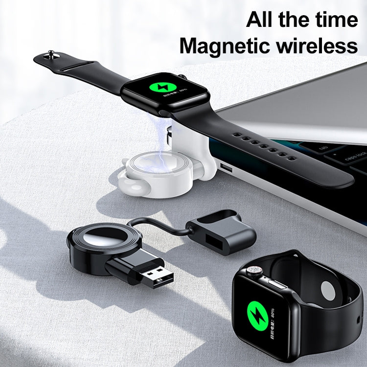 adj-983 Portable Magnetic Wireless Charger for Apple Watch (Black) by bashfashion