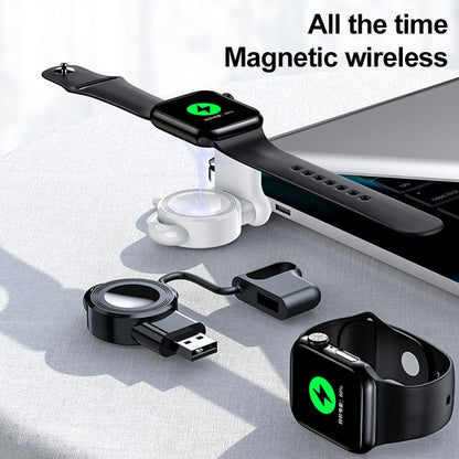 adj-983 Portable Magnetic Wireless Charger for Apple Watch (Black) by bashfashion