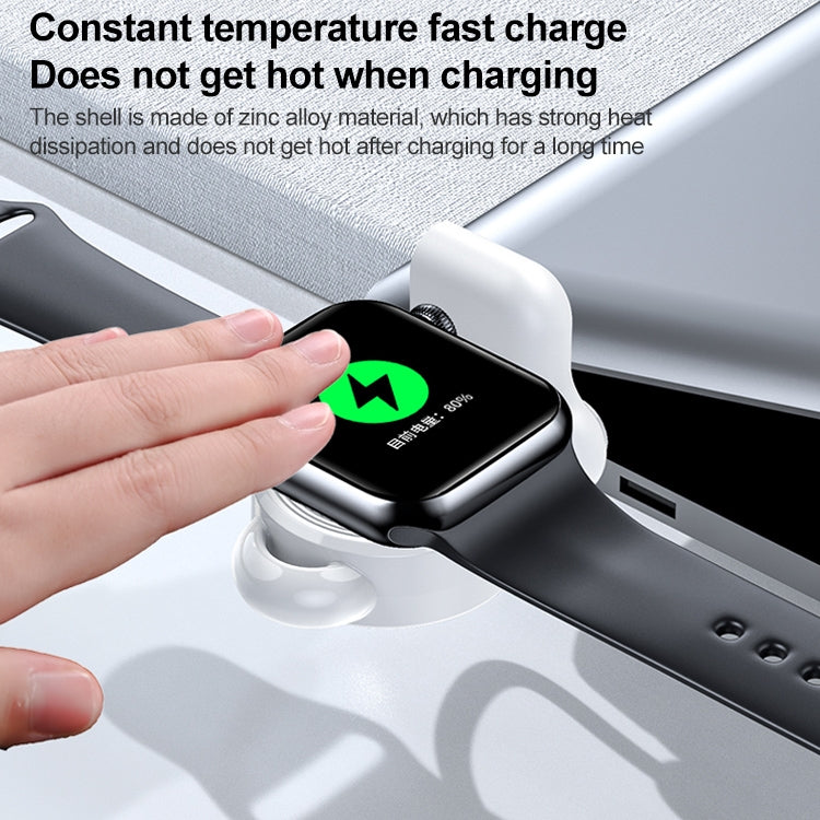 adj-983 Portable Magnetic Wireless Charger for Apple Watch (Black) by bashfashion