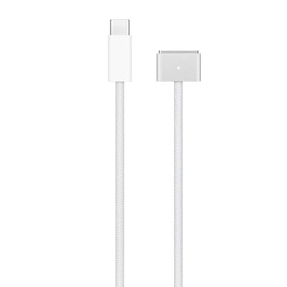 USB-C / Type-C to Magsafe 3 Braided Fast Charging Data Cable, Length: 2m (White) by bashfashion