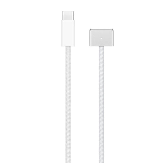USB-C / Type-C to Magsafe 3 Braided Fast Charging Data Cable, Length: 2m (White) by bashfashion