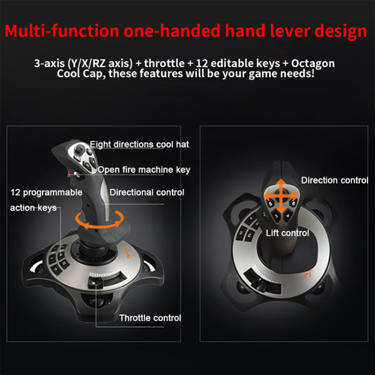 PXN PXN-2113 PC Game Imitate Flight Controller Flying Rocker by bashfashion