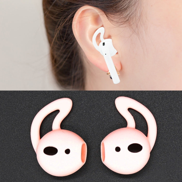 2pcs Wireless Bluetooth Earphone Silicone Ear Caps Earpads for Apple AirPods(Pink) by bashfashion
