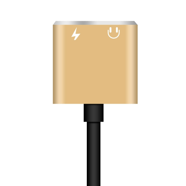 ENKAY Hat-prince HC-15 8 Pin + 3.5mm Jack to 8 Pin Charge Audio Adapter Cable, Support up to iOS 15.0(Gold) by ENKAY