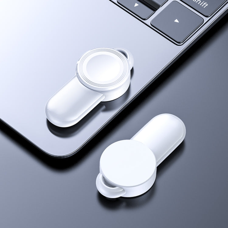 K02 Universal Portable Magnetic Wireless Charger for Apple Watch Series 6 / 5 / SE / 4 / 3 / 2 / 1(White) by bashfashion