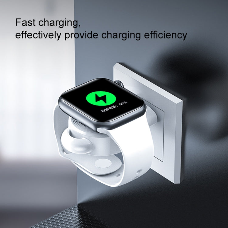 K02 Universal Portable Magnetic Wireless Charger for Apple Watch Series 6 / 5 / SE / 4 / 3 / 2 / 1(Black) by bashfashion