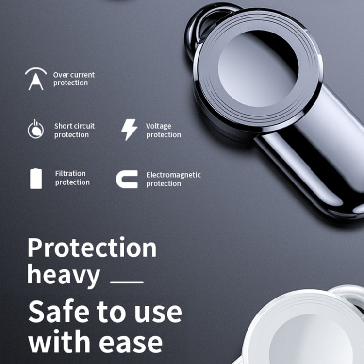 K02 Universal Portable Magnetic Wireless Charger for Apple Watch Series 6 / 5 / SE / 4 / 3 / 2 / 1(Black) by bashfashion