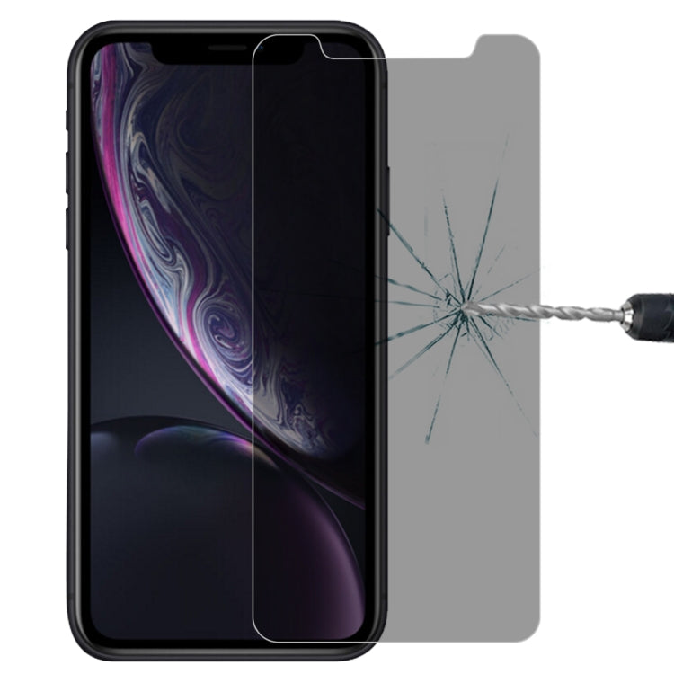 For iPhone 11 / XR 9H 3D Privacy Anti-glare Non-full Screen Tempered Glass Screen Protector by bashfashion