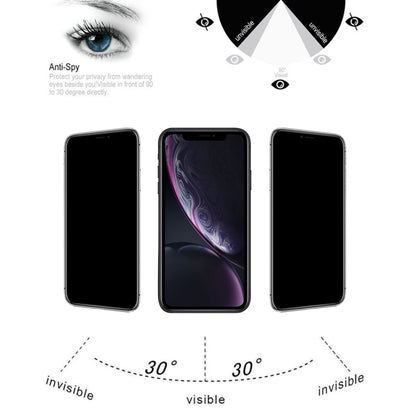 For iPhone 11 / XR 9H 3D Privacy Anti-glare Non-full Screen Tempered Glass Screen Protector by bashfashion