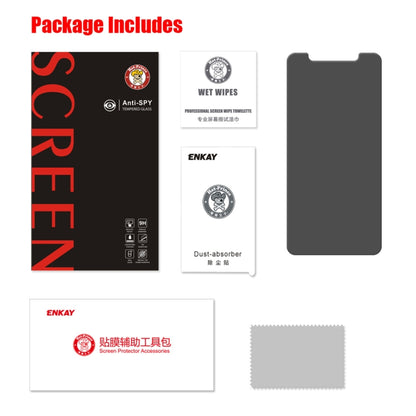 For iPhone XR ENKAY Hat-Prince 0.26mm 9H 2.5D Privacy Anti-glare Tempered Glass Film by ENKAY