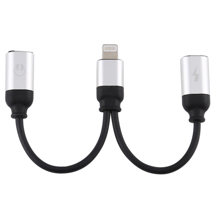 12cm 8 Pin Male to Dual 8 Pin Female Adapter Cable, For iPhone XR / iPhone XS MAX / iPhone X & XS / iPhone 8 & 8 Plus / iPhone 7 & 7 Plus / iPhone 6 & 6s & 6 Plus & 6s Plus / iPad, Support IOS 11.2(Silver) by bashfashion