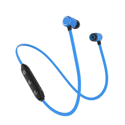 XRM-X4 Sports IPX4 Waterproof Magnetic Earbuds Wireless Bluetooth V4.2 Stereo Headset with Mic, For iPhone, Samsung, Huawei, Xiaomi, HTC and Other Smartphones(Blue) by bashfashion