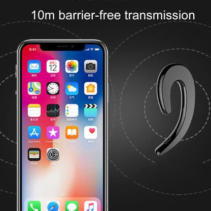 B18 Bone Conduction Bluetooth V4.1 Sports Headphone Earhook Headset, For iPhone, Samsung, Huawei, Xiaomi, HTC and Other Smart Phones or Other Bluetooth Audio Devices(Black) by bashfashion