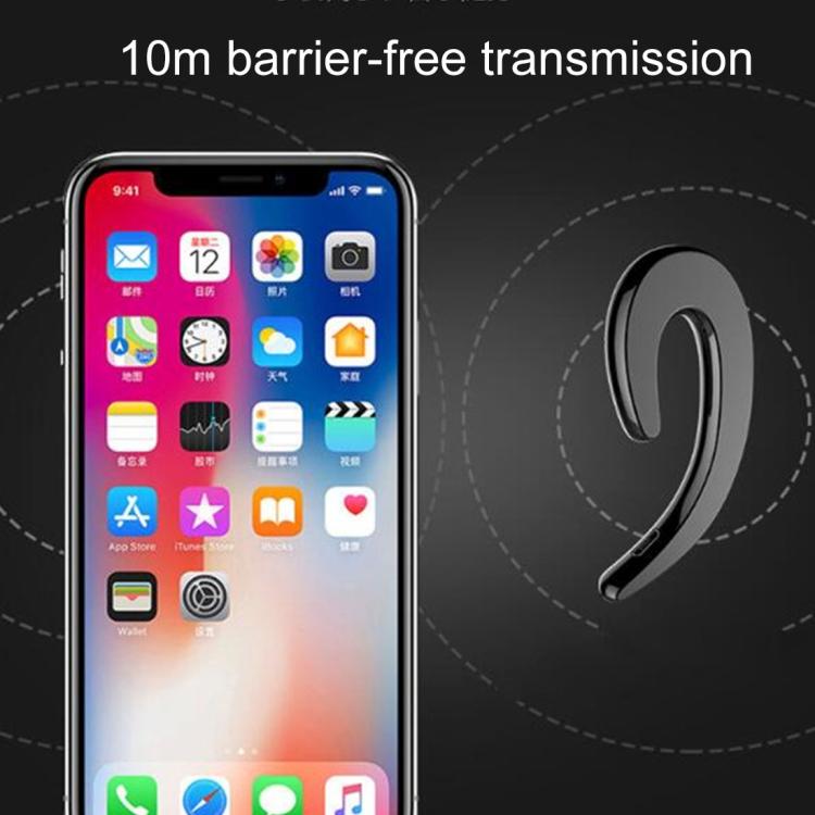 B18 Bone Conduction Bluetooth V4.1 Sports Headphone Earhook Headset, For iPhone, Samsung, Huawei, Xiaomi, HTC and Other Smart Phones or Other Bluetooth Audio Devices(Silver) by bashfashion