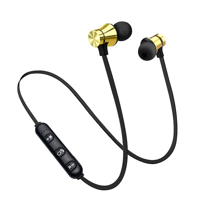 XT11 Magnetic In-Ear Wireless Bluetooth V4.2 Earphones(Gold) by bashfashion