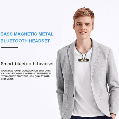 XT11 Magnetic In-Ear Wireless Bluetooth V4.2 Earphones(Gold) by bashfashion