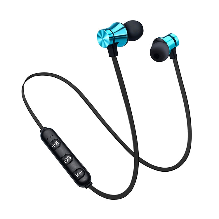 XT11 Magnetic In-Ear Wireless Bluetooth V4.2 Earphones(Blue) by bashfashion