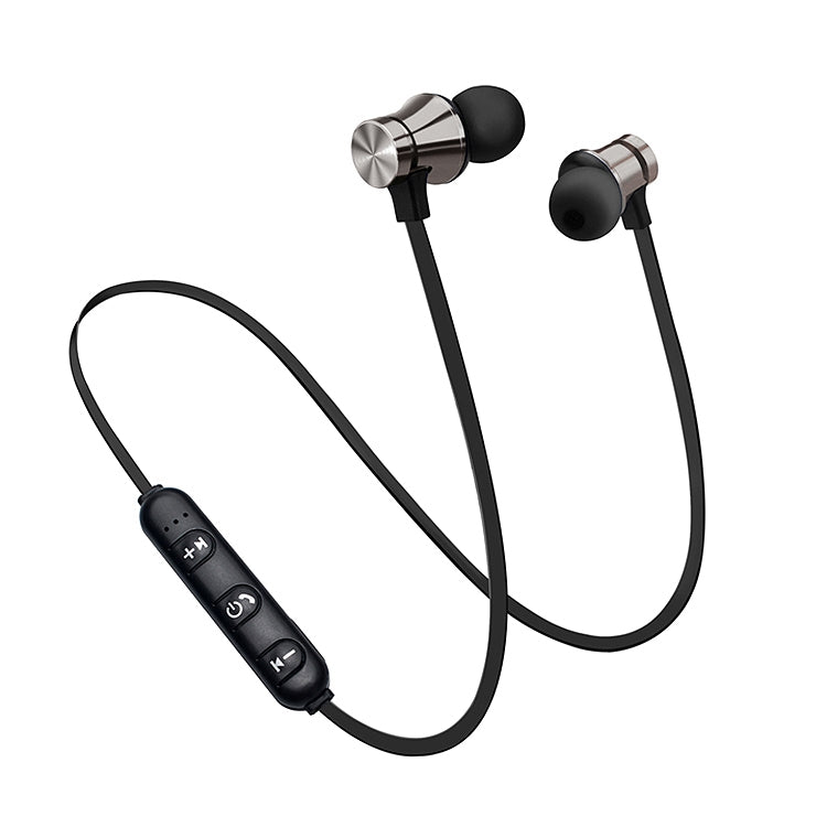 XT11 Magnetic In-Ear Wireless Bluetooth V4.2 Earphones(Tarnish) by bashfashion