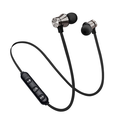 XT11 Magnetic In-Ear Wireless Bluetooth V4.2 Earphones(Tarnish) by bashfashion