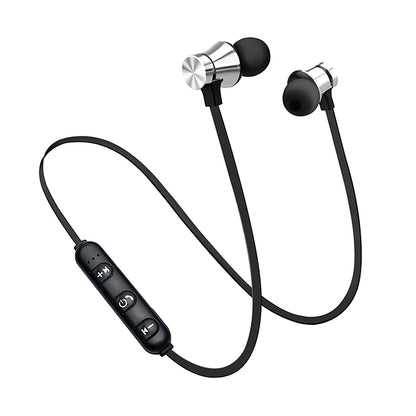 XT11 Magnetic In-Ear Wireless Bluetooth V4.2 Earphones(Silver) by bashfashion