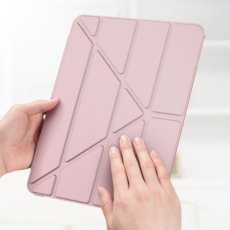 Multi-folding TPU Leather Tablet Case for iPad Pro 11 2022 / 2021 / 2020 / 2018 (Dark Blue) by bashfashion