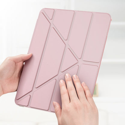 Multi-folding TPU Leather Tablet Case for iPad Pro 11 2022 / 2021 / 2020 / 2018 (Dark Blue) by bashfashion