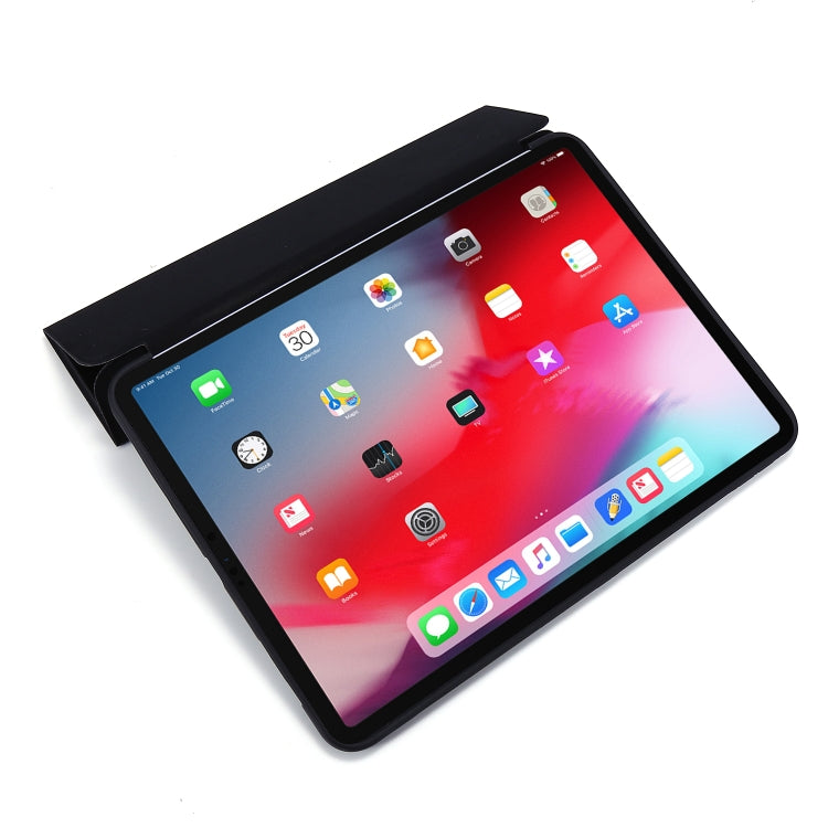 For iPad Pro 11 (2020) PC + PU Leather Tablet Case with Three-folding Holder(Dark Green) by bashfashion