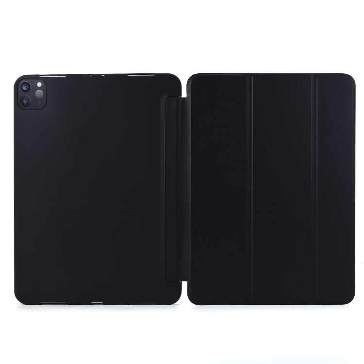 For iPad Pro 11 (2020) PC + PU Leather Tablet Case with Three-folding Holder(Dark Green) by bashfashion