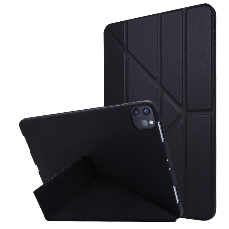 For iPad Pro 11 (2020) TPU Horizontal Deformation Flip Leather Tablet Case with Holder (Black) by bashfashion