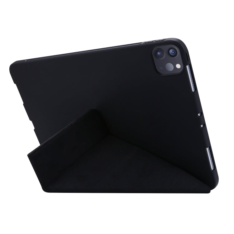For iPad Pro 11 (2020) TPU Horizontal Deformation Flip Leather Tablet Case with Holder (Black) by bashfashion