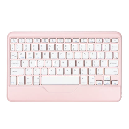 Z102B Pen Slot Bluetooth Keyboard Leather Tablet Case For iPad 10.2 2021/2020/2019 (Pink) by bashfashion