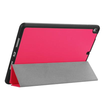 Custer Texture Horizontal Flip Leather Case for iPad Pro 10.5 Inch / iPad Air (2019), with Three-folding Holder & Pen Slot (Dark Blue) by bashfashion