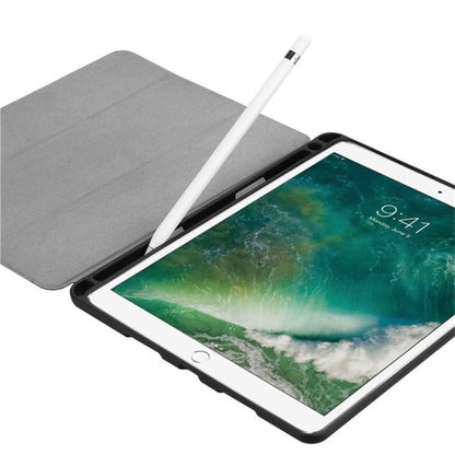 Custer Texture Horizontal Flip Leather Case for iPad Pro 10.5 Inch / iPad Air (2019), with Three-folding Holder & Pen Slot (Dark Blue) by bashfashion