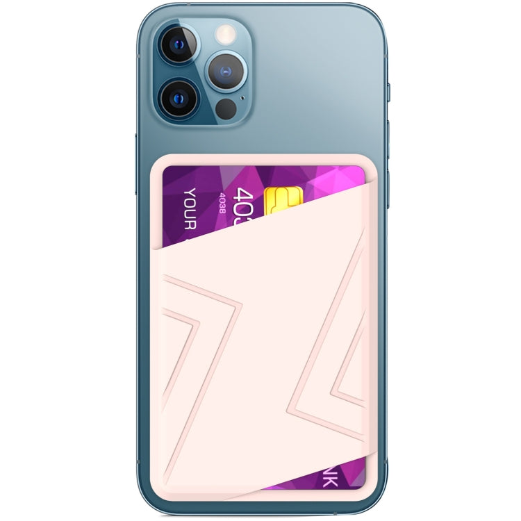 Silicone Wallet Pouch Card Case Magsafing Card Holder(Pink) by bashfashion